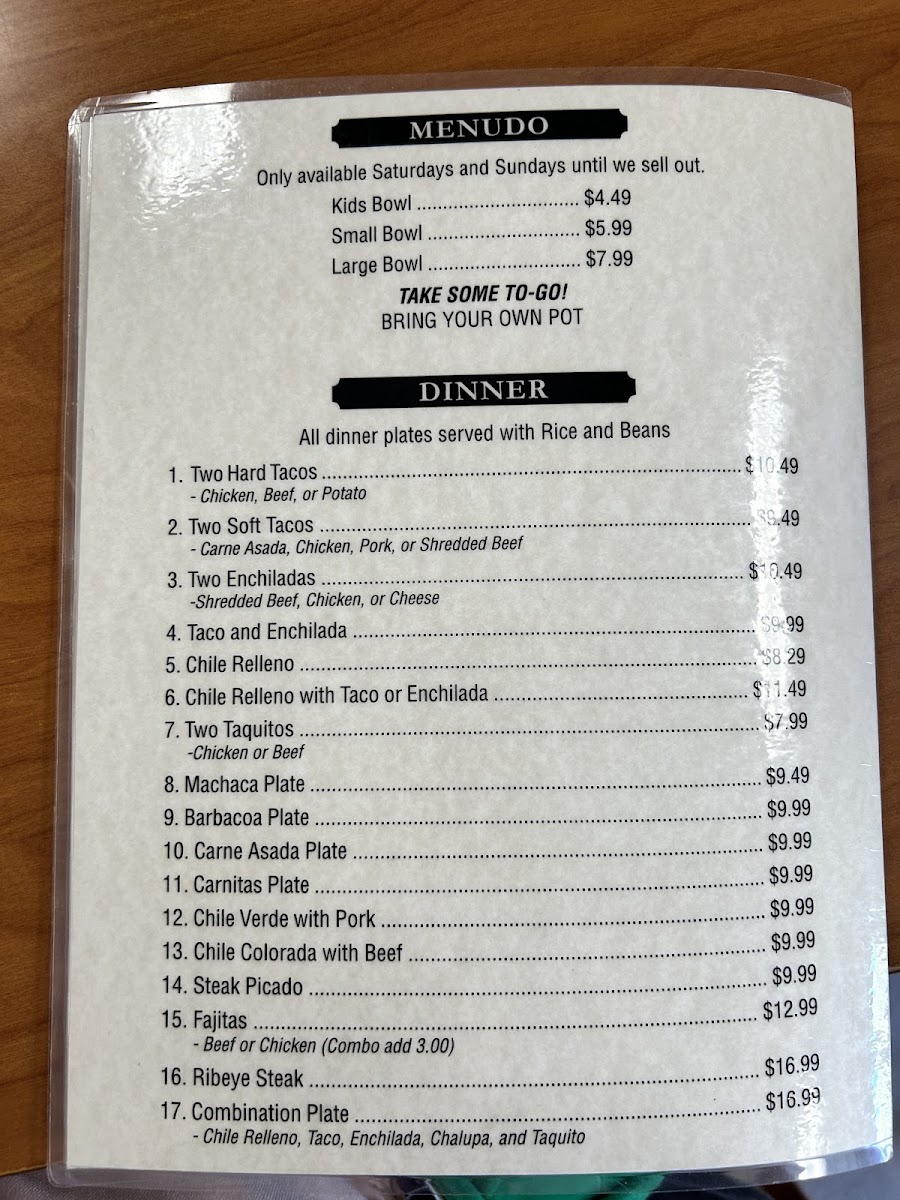 Los Jarritos Restaurants Menu - Image 4